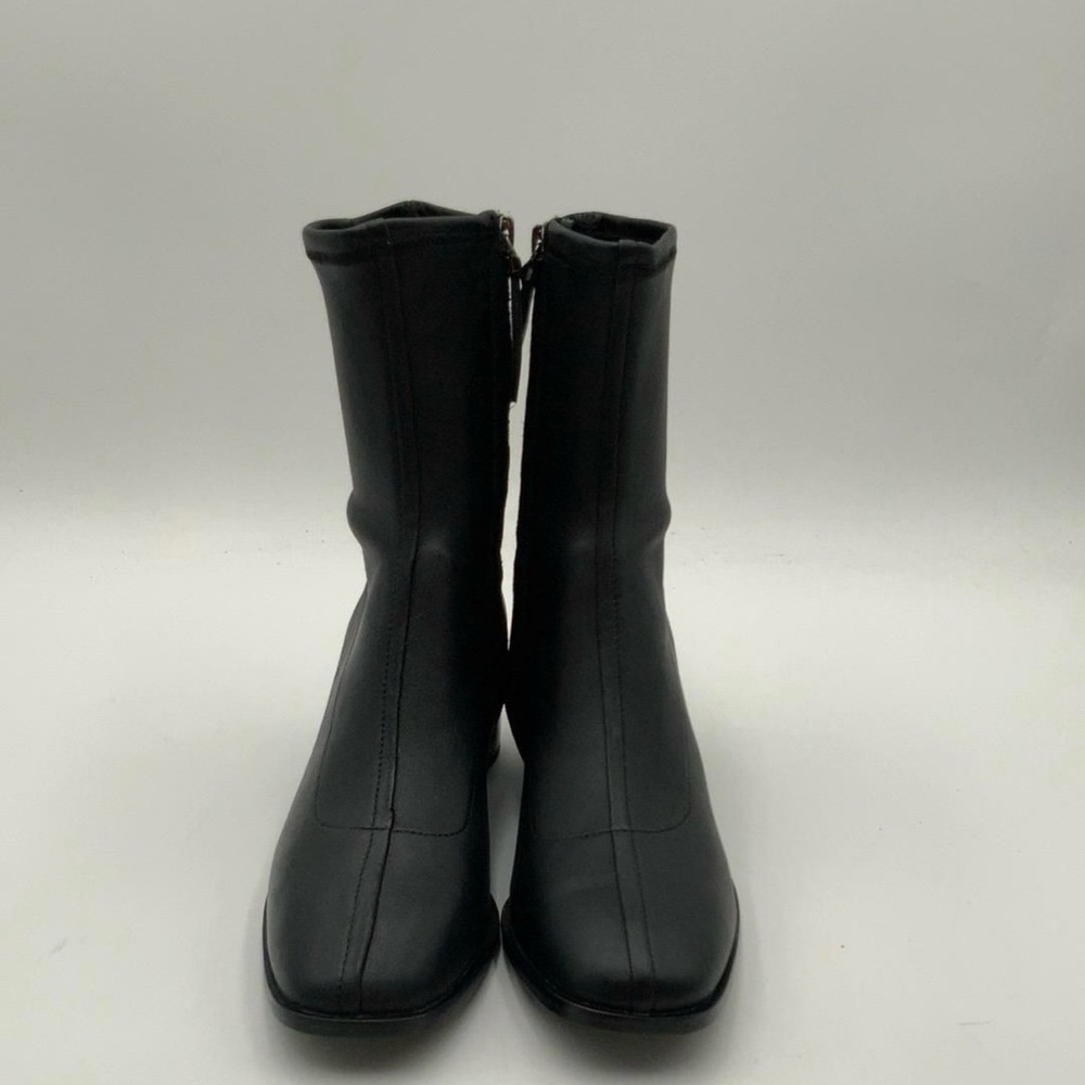 Italian Leather Stretch Sock Bootie Size 8 - Picture 2 of 6